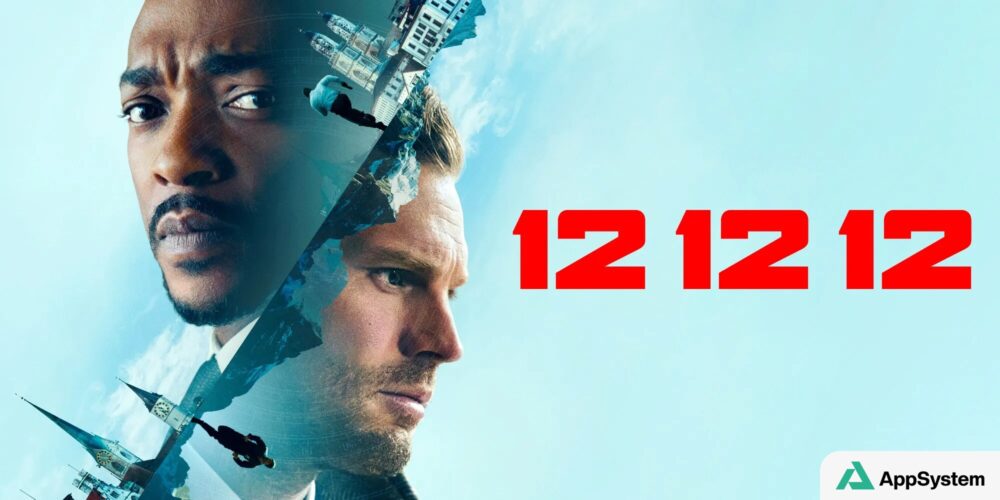 Affiche de la série 12 12 12 montrant deux visages et des gratte-ciel