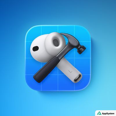 Gros plan illustré d’écouteurs AirPods Pro sur fond bleu