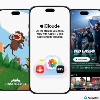 iPhone affichant Apple TV et Apple One avec plusieurs services Apple