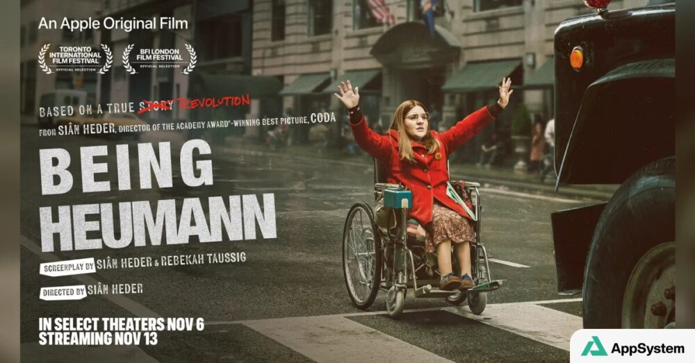Affiche de Being Heumann montrant une femme en fauteuil roulant