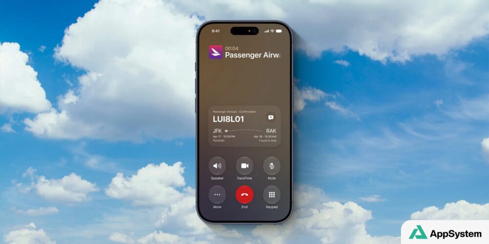 iPhone affichant l’interface d’appel avec options haut-parleur et silencieux