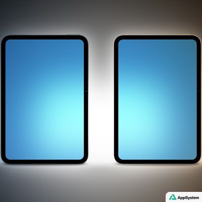 Deux tablettes iPad mini comparées côte à côte