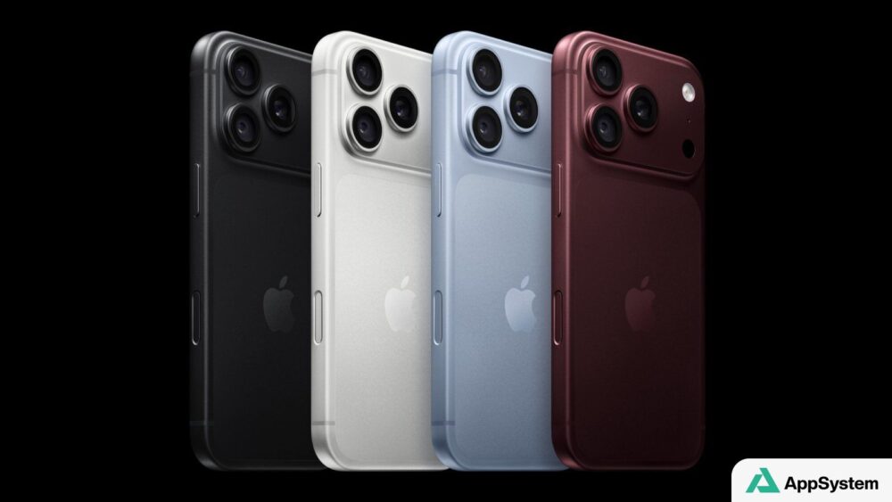 Quatre iPhone 18 Pro présentés dans différentes couleurs