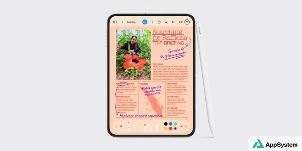 iPhone Duo et Apple Pencil annotant un document à l’écran