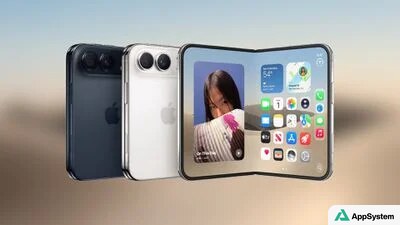 Rendu compact de l’iPhone Duo ouvert et fermé