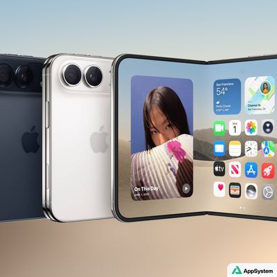 iPhone pliable affichant des applications sur ses écrans ouverts