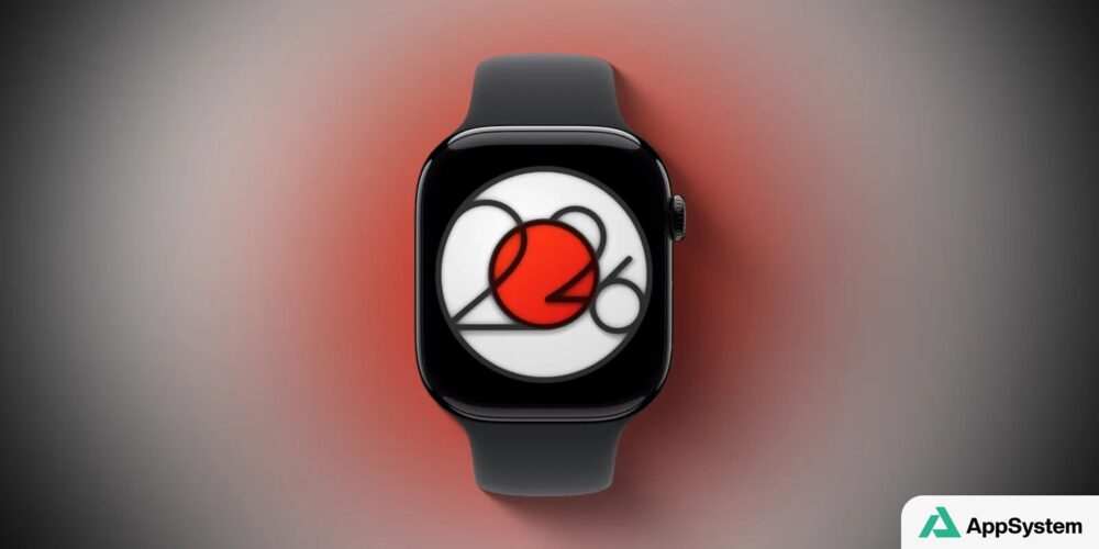 Apple Watch noire présentant le visuel graphique du défi d’activité